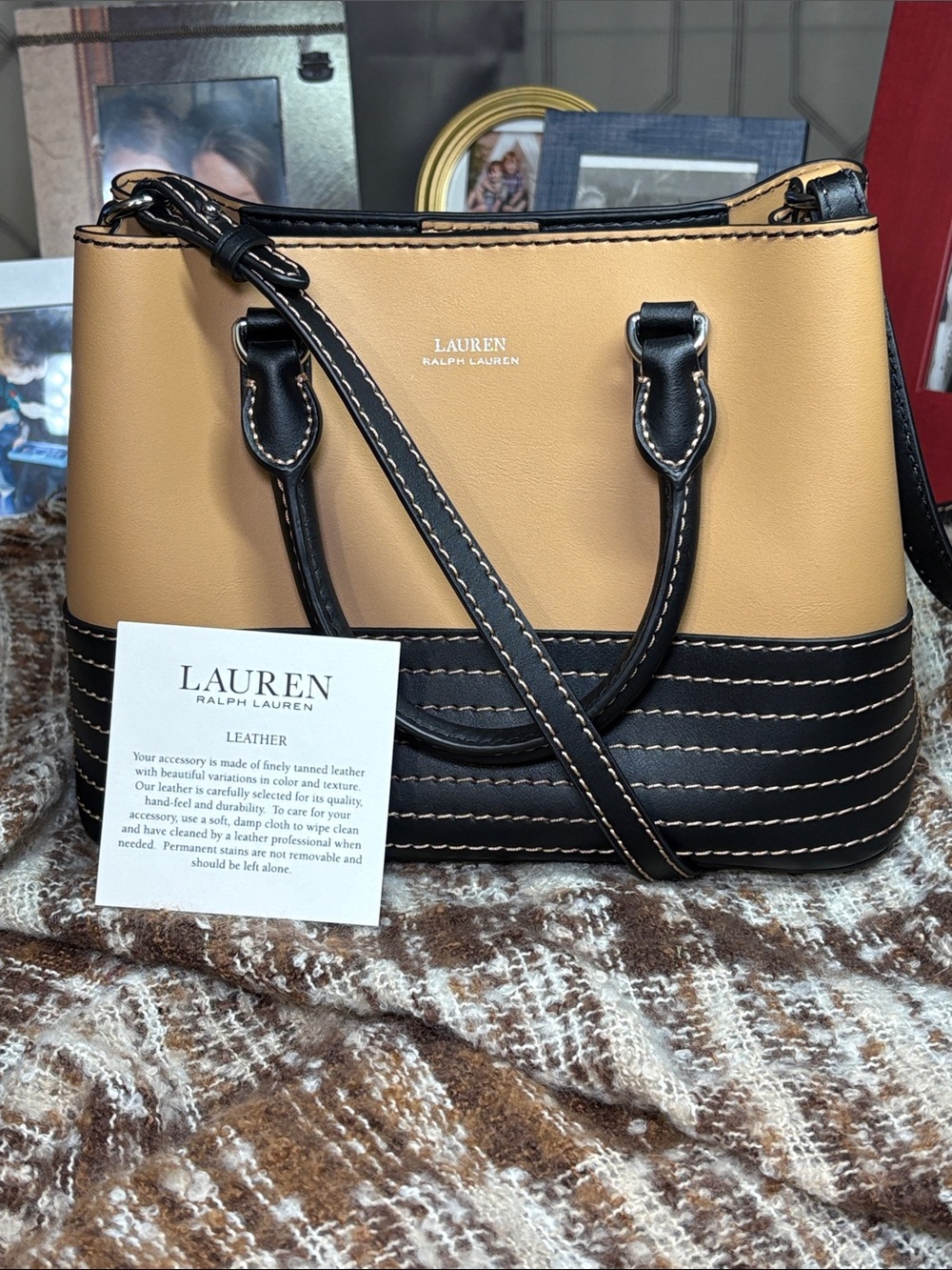 LAUREN Ralph Lauren Leather Small Marcy Satchel 8x10x4.5 SoldOut NWOT Style 6264 - Picture 15 of 16